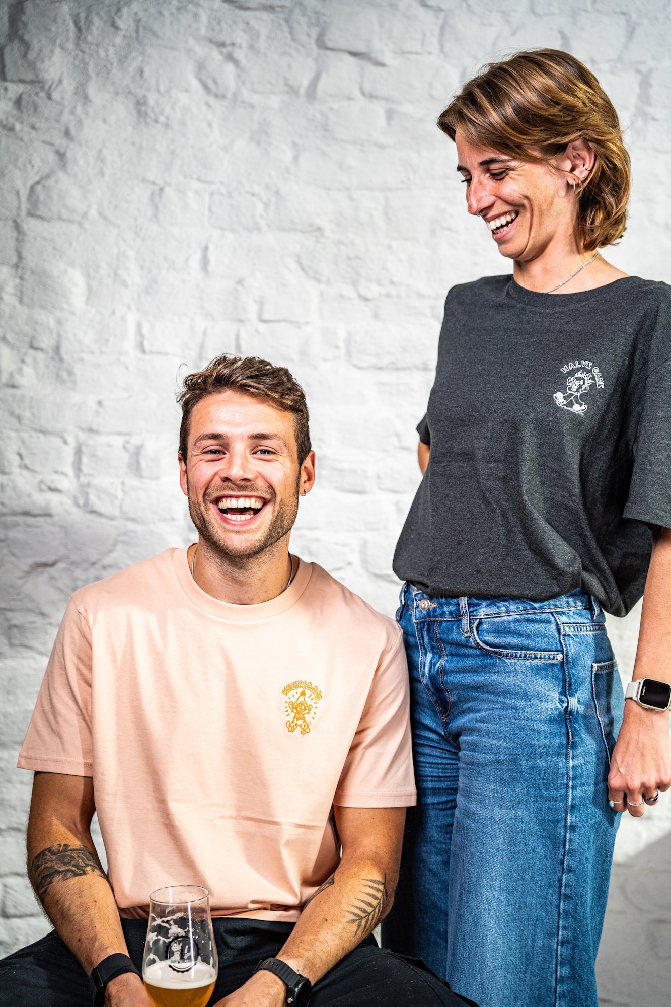 Heethoofd t-shirt - Fraiche Peche