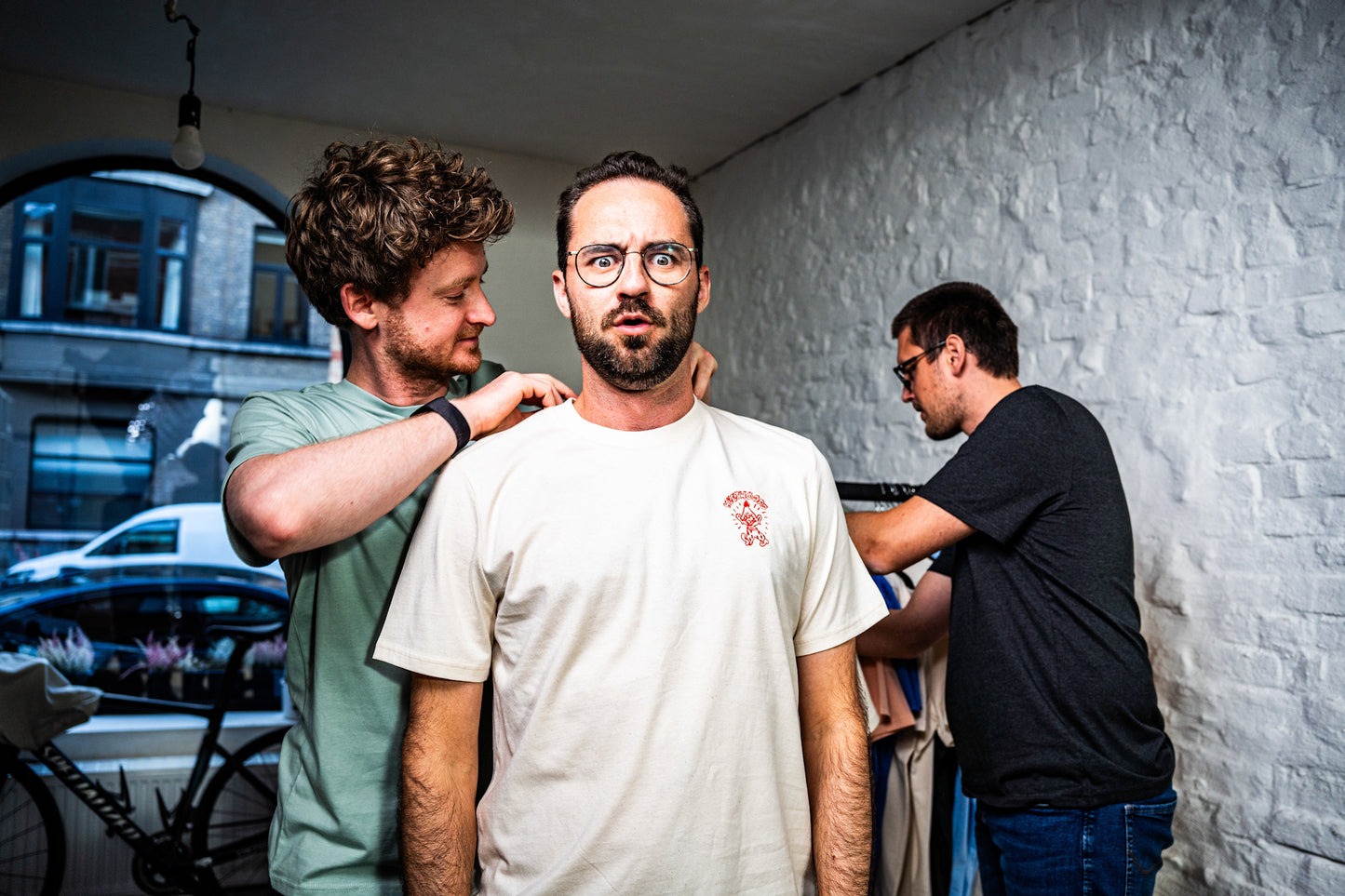 Heethoofd t-shirt - Natural Raw