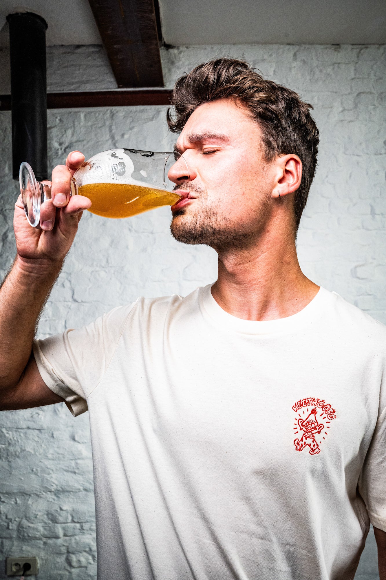 Heethoofd t-shirt - Natural Raw