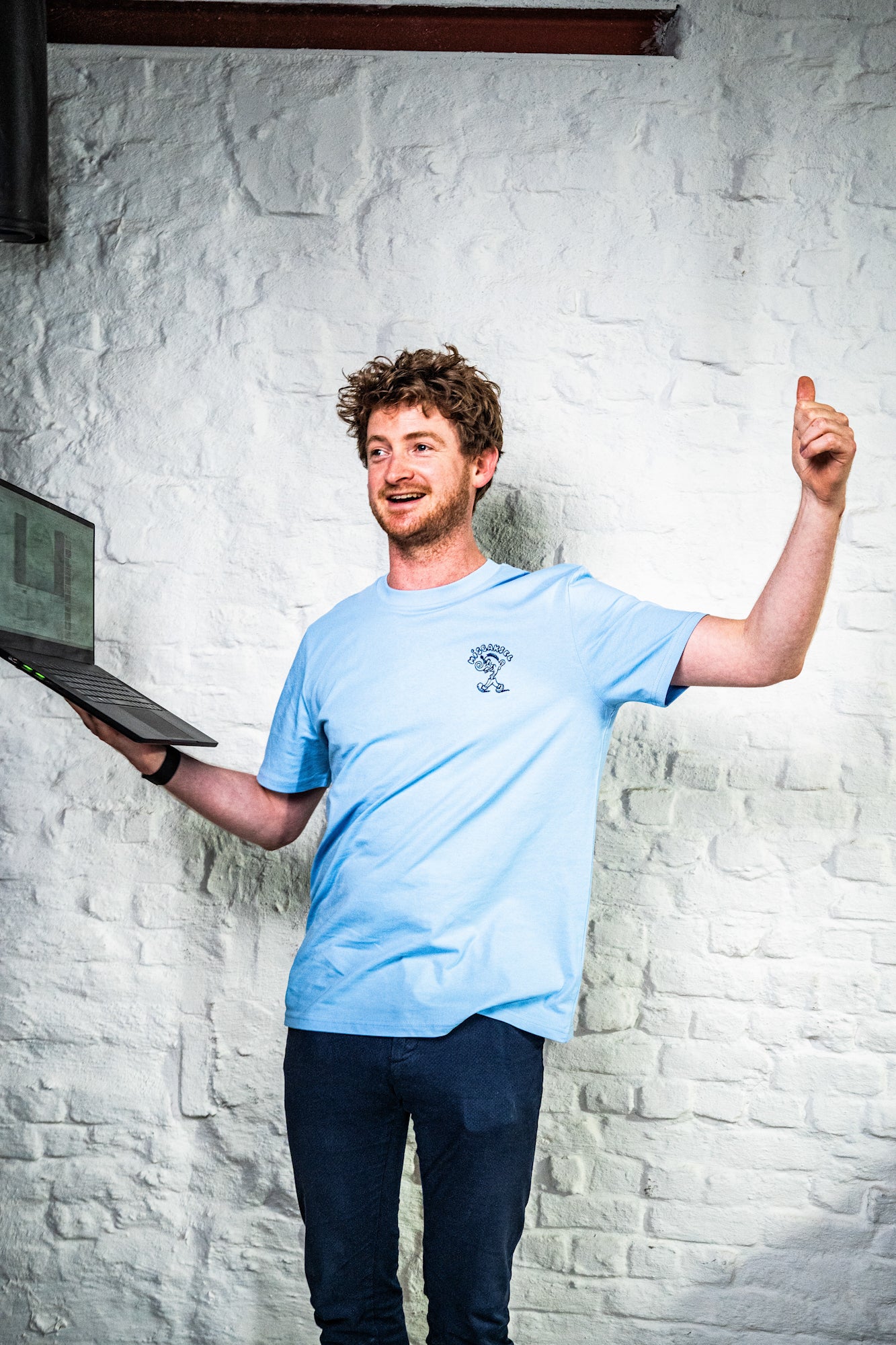 Misbaksel t-shirt - Blue Soul / babyblauw